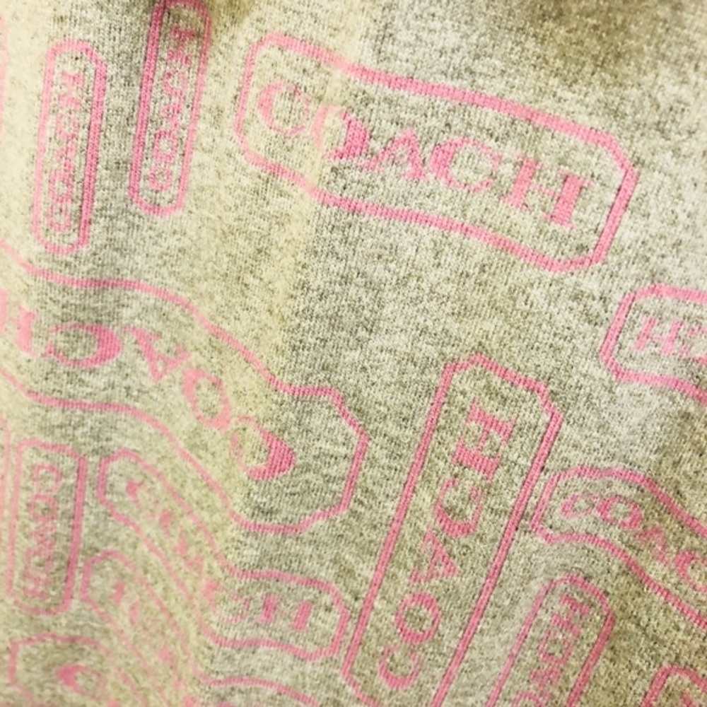 EUC Coach Wool/Angora/Cashmere Pink & Gray Reversible Long Winter Scarf - Picture 6 of 7
